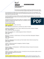 Preliminary Reading List Risk Management Nov 2012