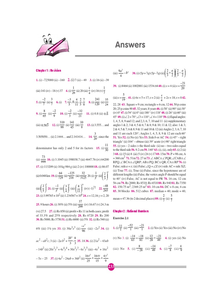 Answers: A B A A | PDF | Geometry | Elementary Geometry