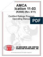 Amca Publication 11-03: Certified Ratings Program Operating Manual