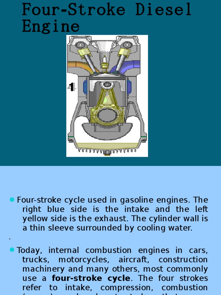Four-Stroke Diesel Engine | PDF | Internal Combustion Engine | Diesel ...