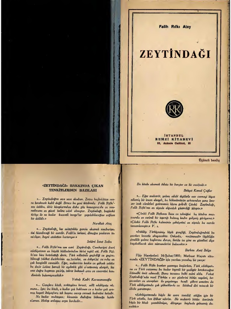 Zeytindagi 1932 1943edition Falih Rifki Atay Color | PDF