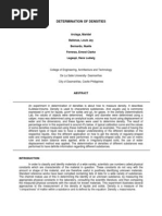 Determination of Densities