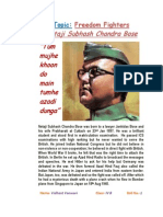 "Tum Mujhe Khoon Do Main Tumhe Azadi Dunga": Netaji Subhash Chandra Bose