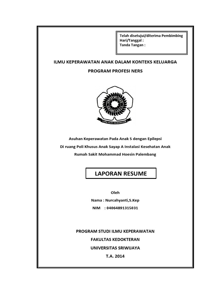 Ilmu Keperawatan Anak Dalam Konteks Keluarga Program ...