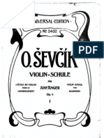 Sevcik - Violin School For Beginners Op6