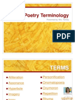 Poetry Terminology: Presented By: Mrs. Tenney
