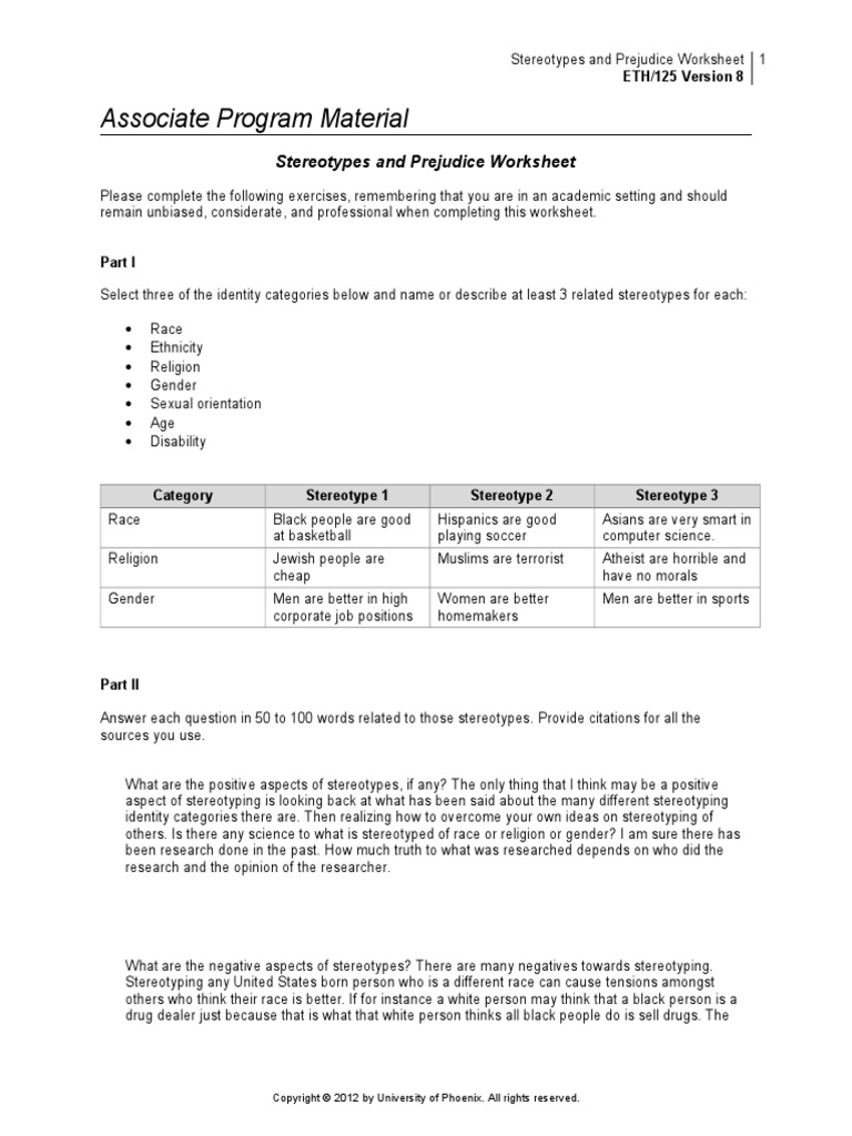 Eth125 r8 diversity worksheet 2 essay picture
