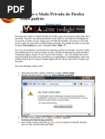 Tornando o Modo Privado Do Firefox Como Padrão