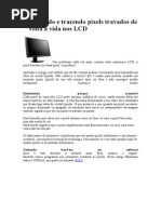 Verificando e Trazendo Pixels Travados de Volta à Vida Nos LCD