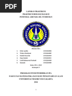 Laporan Praktikum Potensial Air Pada Sel Tumbuhan