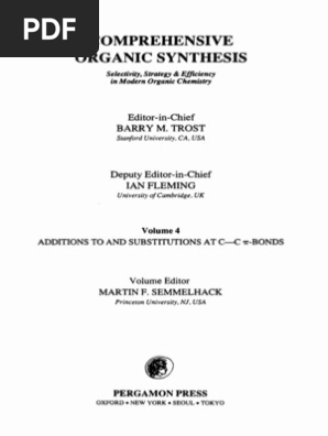 White Stone様 Comprehensive Organic Synthesis - Volume 4 (1991) | PDF