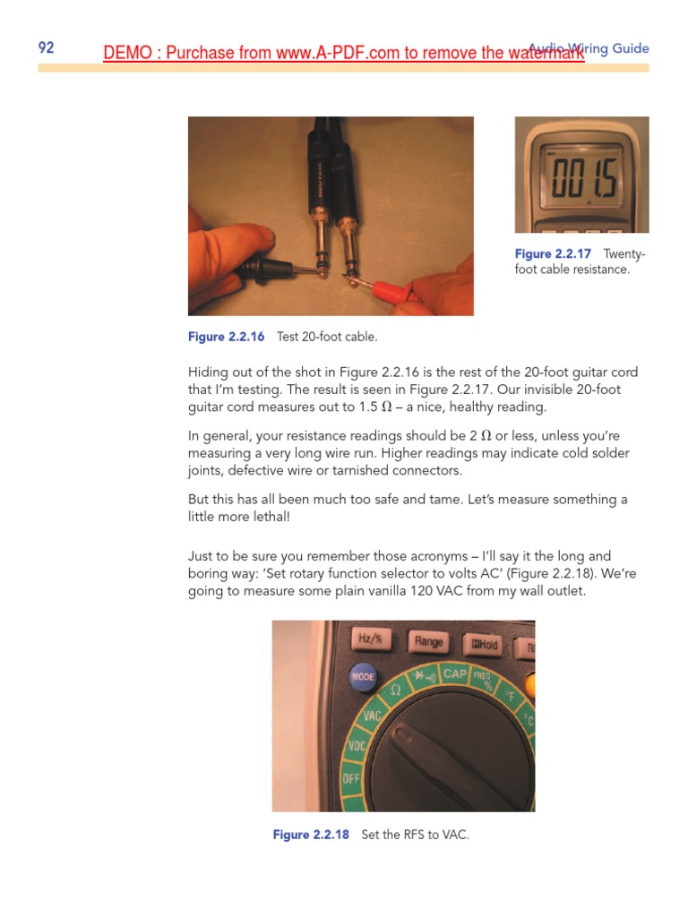 DVOM/DMM Usage in Audio Wiring | PDF | Direct Current | Electrical ...