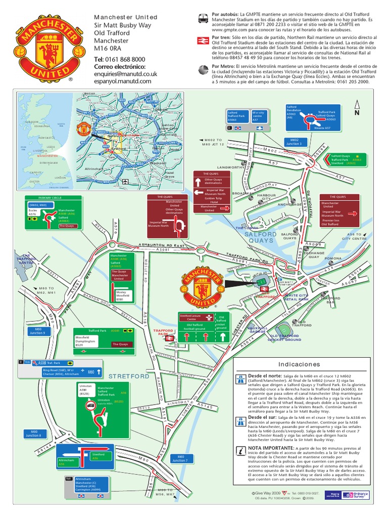 Sir Matt Busby Way Old Trafford Manchester M16 0RA | PDF | Manchester ...