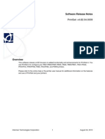 PrintSet Software Release Notes v4.82