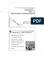Economics 11 Topic 12 Open Economy Macroeconomics