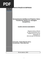 Gerenciamento de Risco Em Projetos