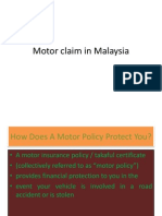 Motor Claim in Malaysia