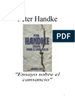 Handke, Peter - Ensayo Sobre El Cansancio