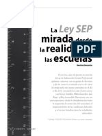 Ley SEP Mirada Desde La Realidad de Las Escuelas