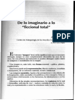 AUGE - de Lo Imaginario A Lo Ficcional Total 1999 (Antropologïa)
