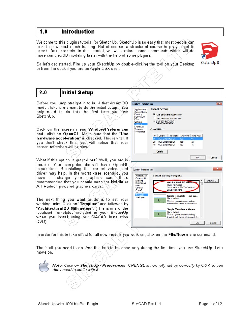 SketchUp Plugin Tutorial Guide | PDF | Sketch Up | Escalator