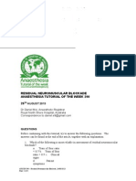 290 Residual Neuromuscular Blockade1 2