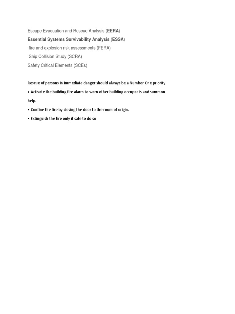 EERA: Escape and Rescue Protocols | PDF | History