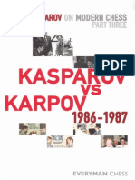 Kasparov Garry Kasparov On Modern Chess PT 3 Kasparov Vs Karpov 1986 1987