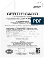 Certificado ISO9001 Atualizado em 2013