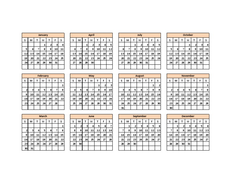 Calendar Multi Years | PDF