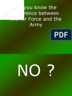 Do You Know The Difference Between The Air Force and The Army