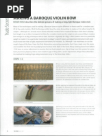 Making A Baroque Violin Bow