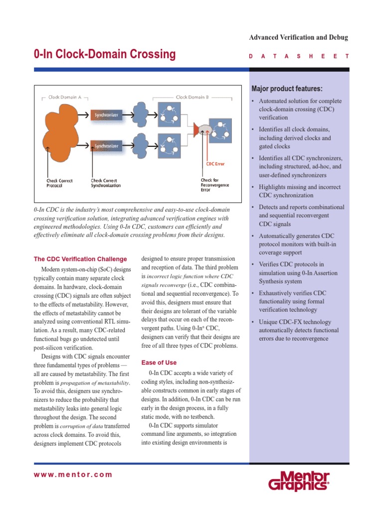 0 in CDC | PDF | System On A Chip | Formal Verification