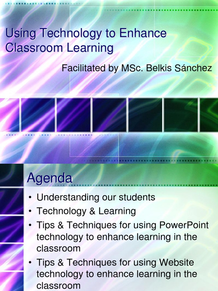 Enhancing Classroom Learning with Tech | PDF | Microsoft Power Point ...