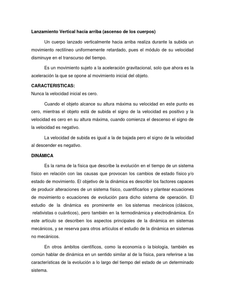Lanzamiento Vertical hacia arriba.docx Movimiento