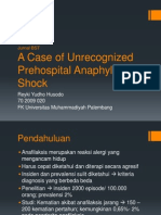 A Case of Unrecognized Prehospital Anaphylactic Shock