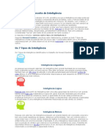 A Evolução Do Conceito de Inteligência