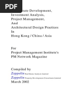 Real Estate Development, Investment Analysis, Project Management, and Architectural Design Practices in Hong Kong / China / Asia