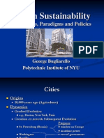 Urban Sustainability: Challenges, Paradigms and Policies