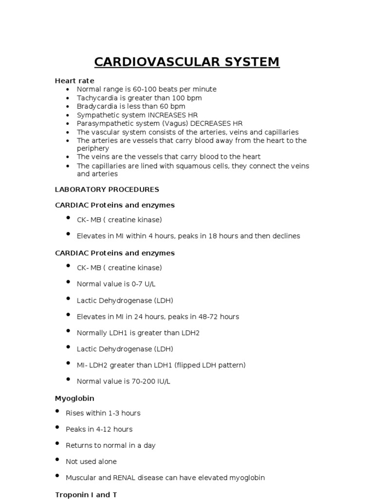 Cardiology Notes for Medical Students | PDF | Coronary Artery Disease ...