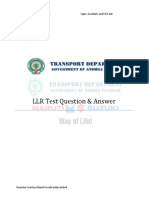 LLR Test Question & Answer