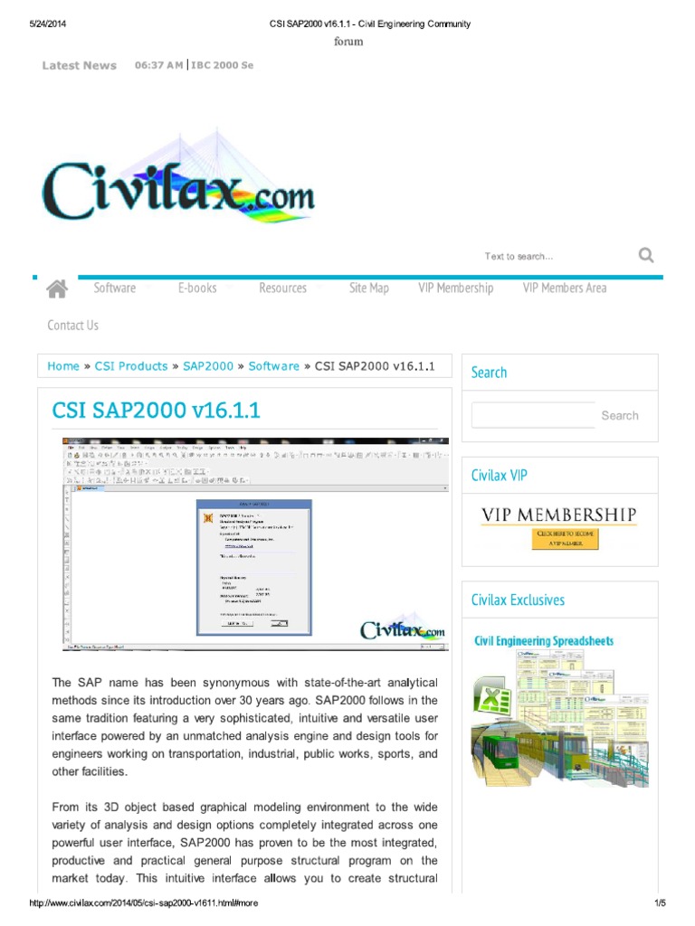 CSI SAP2000 v16.1.1 - Installation Instructions | PDF