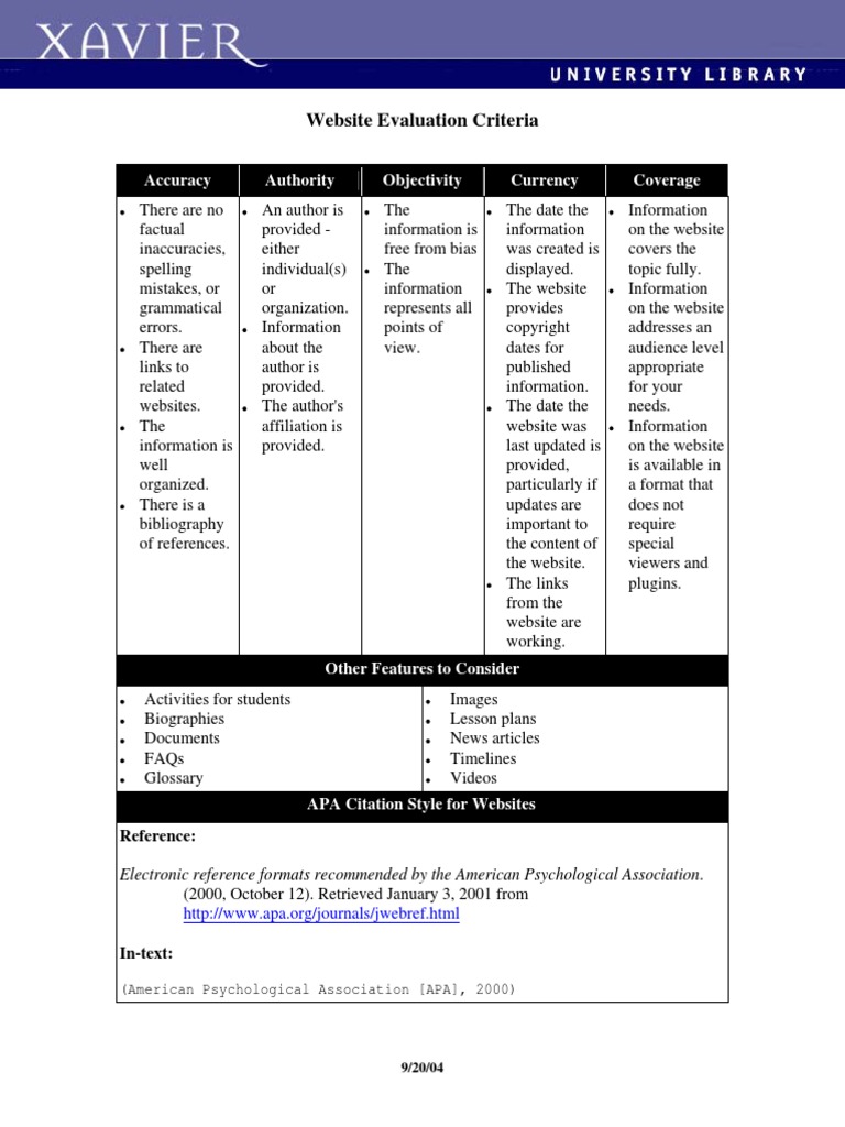 4 Website Evaluation | PDF | Social Science | Computers