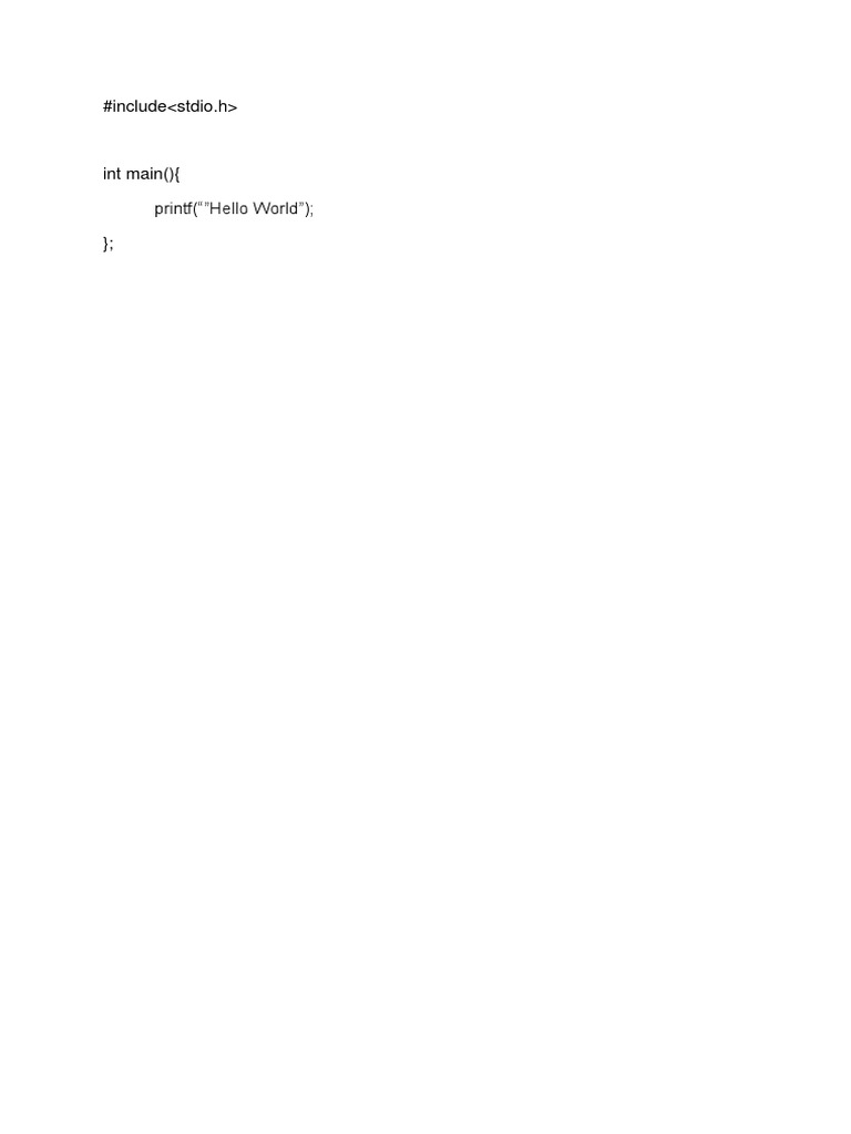 Hello World | PDF