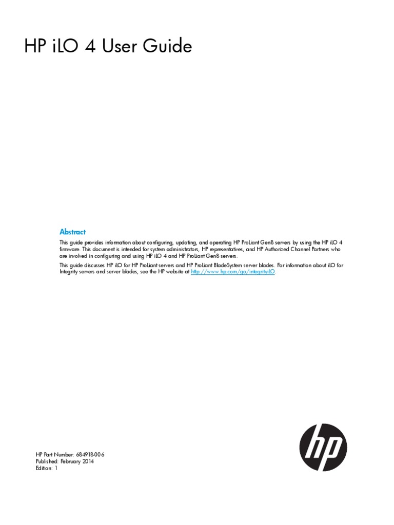 Hp ilo 4 firmware