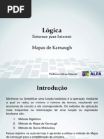 Slides - Aula 8 - Mapas de Karnaugh