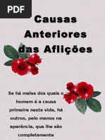 Causas anteriores das aflições