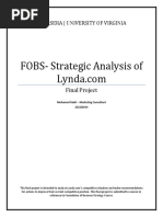 Download Strategic Analysis of Lynda Com by Mohamed Kadri  SN231602003 doc pdf