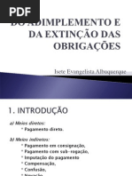 Aula 06 - Do Adimplemento e Extinção Das Obrigações