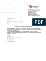 Subject: Offer Letter For Summer Internship: TH TH